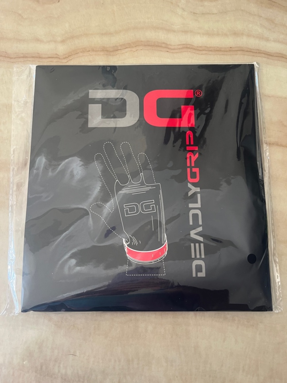 DeadlyGrip DG Glove Sleeve - Black with Red and Silver Logo